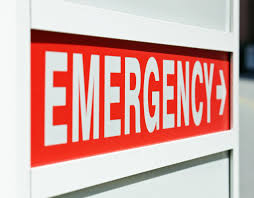 Hospital emergency sign  Hospital emergency sign